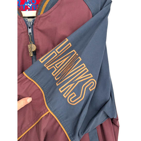 Rare VTG 90s Pro Player Mens Chicago Blackhawks NHL Bomber Jacket Hockey Medium - Picture 7 of 15